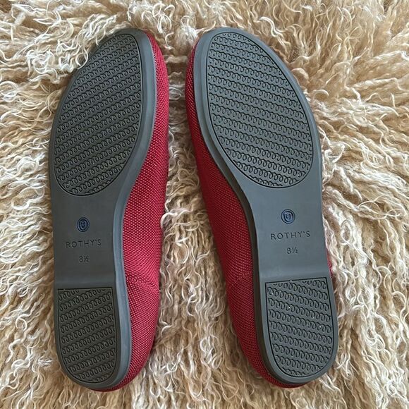 Rothy's The Flat - Scooter Red  Size 8.5 - Picture 6 of 9